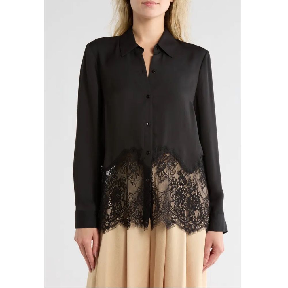 L'Agence Adalee Shirt Size S Retail $325